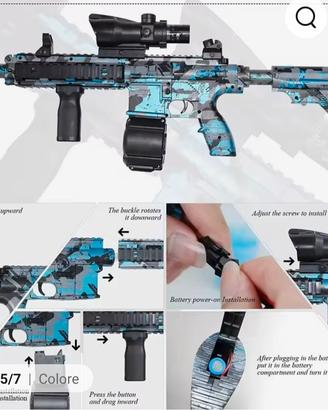 M416 palla a pellet  graffiti   pistola ad aria 