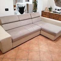 divano letto angolare con cassettone