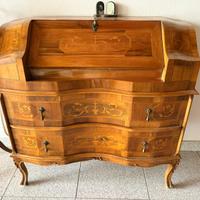 🪞 Bureau antico in noce e radica vintage