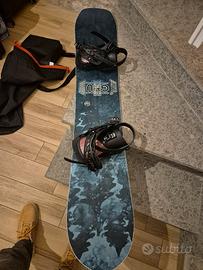 Tavola snowboard antigravity gnu + attacchi union 