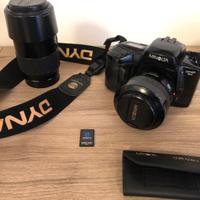Minolta Dynax 5xi con obiettivi 28-80 e 75-300 AF