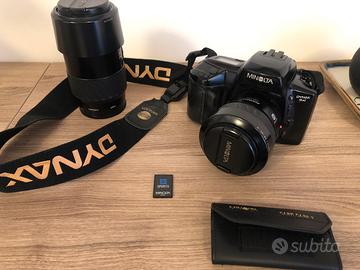 Minolta Dynax 5xi con obiettivi 28-80 e 75-300 AF