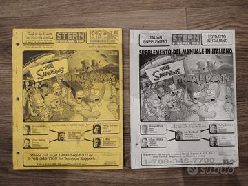 manuale Simpsons pinball party + supplemento ITA