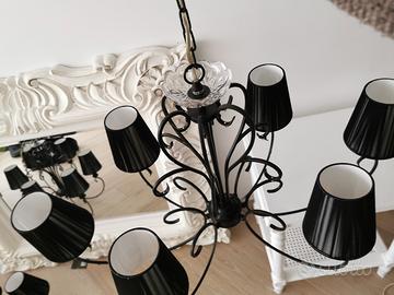 coppia lampadari barocco moderno 6 luci 