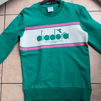 Felpa Maglia Diadora Vintage retró S unisex tennis