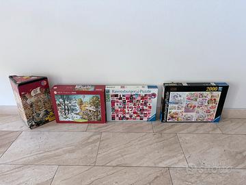 4 Puzzle Ravensburger Heye 1500 2000 pezzi COMPLET