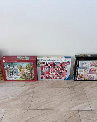 4 Puzzle Ravensburger Heye 1500 2000 pezzi COMPLET