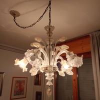 Lampadario in Vetro di Murano Artigianale - 5 Luci