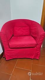 N 2 Tullsta fodera color rosso poltrona ikea