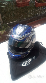Casco Xpeed tg L Blu/Oro + Stivali Tg.45