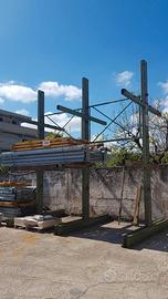Scaffalatura Cantilever verde H 4800 mm