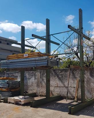 Scaffalatura Cantilever verde H 4800 mm