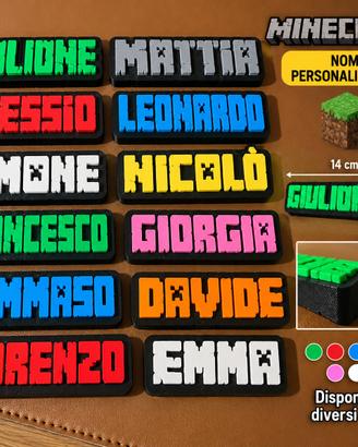 Nome personalizzato in stile minecraft