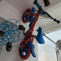 bicicletta da bimbo spider-man con rotelle