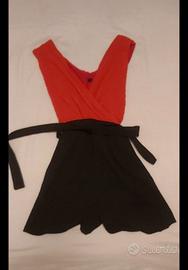 Tutina rosso e nera taglia S