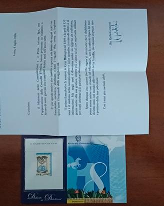Francobollo 18 anni blu