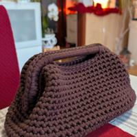 clutch bag handmade cioccolato 