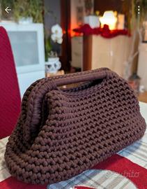clutch bag handmade cioccolato 