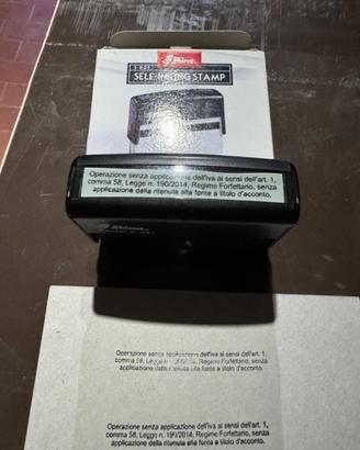 Timbro dicitura regime forfettario