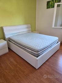 Letto matrimoniale 160x190 contenitore + materasso