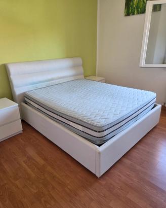 Letto matrimoniale 160x190 contenitore + materasso