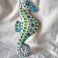 Cavalluccio marino ceramica artistica vintage