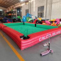 Calcio biliardo gioco gonfibile 7,8x4,8 in pvc