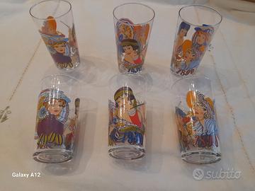 Set 6 bicchieri vintage anni 70/80