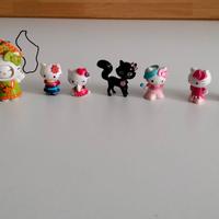 Lotto 9 mini Hello Kitty e gatto nero