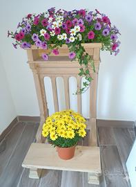  vari oggetti epoca - inginocchiatoio, zangola ecc