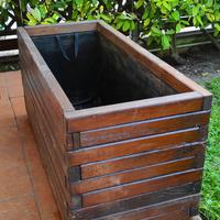 Fioriera vasca in legno autoclavato cm 90x40x40h 