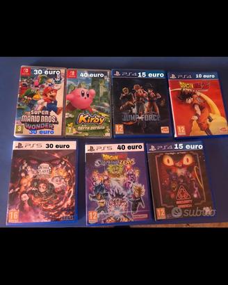 giochi switch ps4