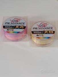 filo trecciato PE Advance X4/X8 - alta qualità 