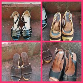 sandali e zeppe nr 35. Totale 8 paia