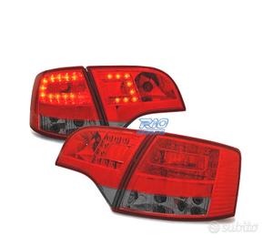 FANALI A LED PER AUDI A4 B7 AVANT 04-08 ROSSO AFFU