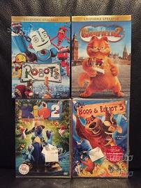 Blocco 4 cartoni animati Film per bambini DVD