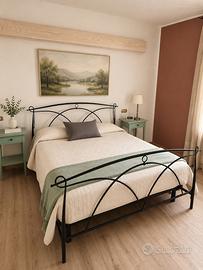 Letto ferro 160x190 con materasso Elixir
