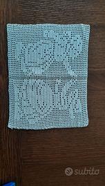 Centro filet in cotone beige contadini olandesi