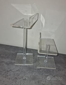 set espositori in plexiglas 