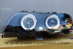 Coppia fari Angel Eyes Led BMW 3 E46 4porte 98-01 