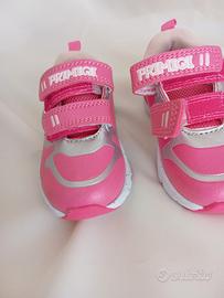 scarpe bambina misura 20 rosa argento bianco 