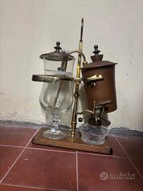 Antica caffettiera belga a sifone