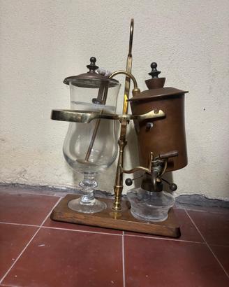 Antica caffettiera belga a sifone