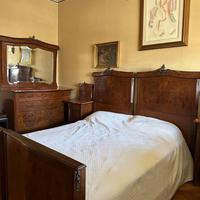 Camera da letto vintage '900 noce e marmo completa