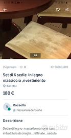 Sedie in legno