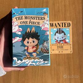 One Piece PopMart Labubu Jinbe - Nuovo Sigillato
