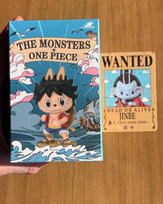 One Piece PopMart Labubu Jinbe - Nuovo Sigillato