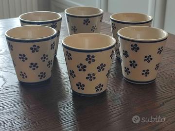 bicchieri in ceramica 