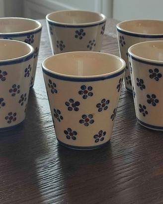 bicchieri in ceramica 