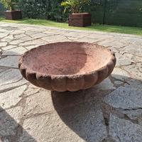 Vaso fioriera da giardino in graniglia cemento